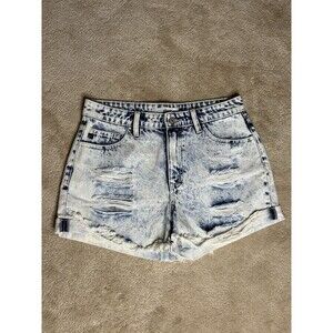 Women’s 9/28- KanCan Ripped Light Acid Wash Denim Shorts NEW